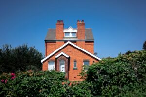 A redbrick house with a loft conversion